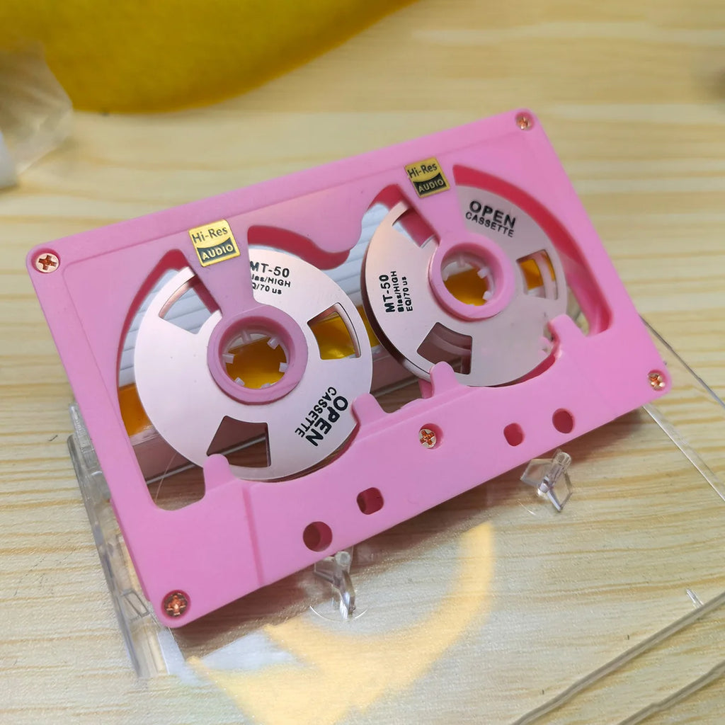 New Audio Cassette Reel to Reel Cassette 50 Minute Blank Tape Double Sided Metal Reel Hollow Case Self-made High Quality Design