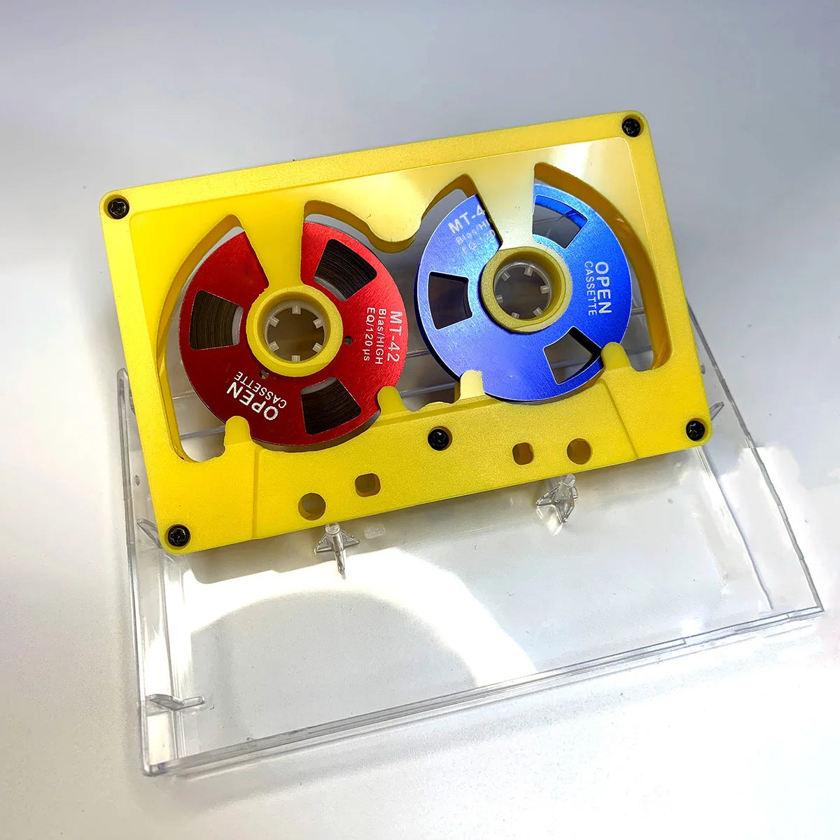 New Audio Cassette Reel to Reel Cassette 50 Minute Blank Tape Double Sided Metal Reel Hollow Case Self-made High Quality Design