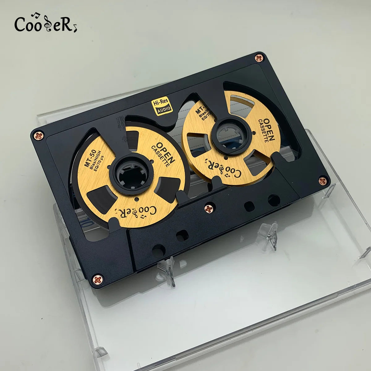 New Audio Cassette Reel to Reel Cassette 50 Minute Blank Tape Double Sided Metal Reel Hollow Case Self-made High Quality Design