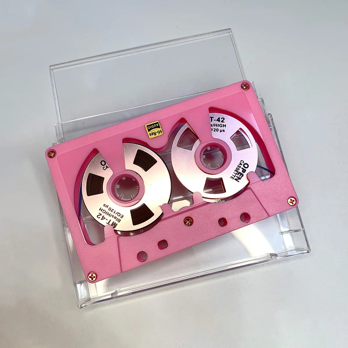 New Audio Cassette Reel to Reel Cassette 50 Minute Blank Tape Double Sided Metal Reel Hollow Case Self-made High Quality Design