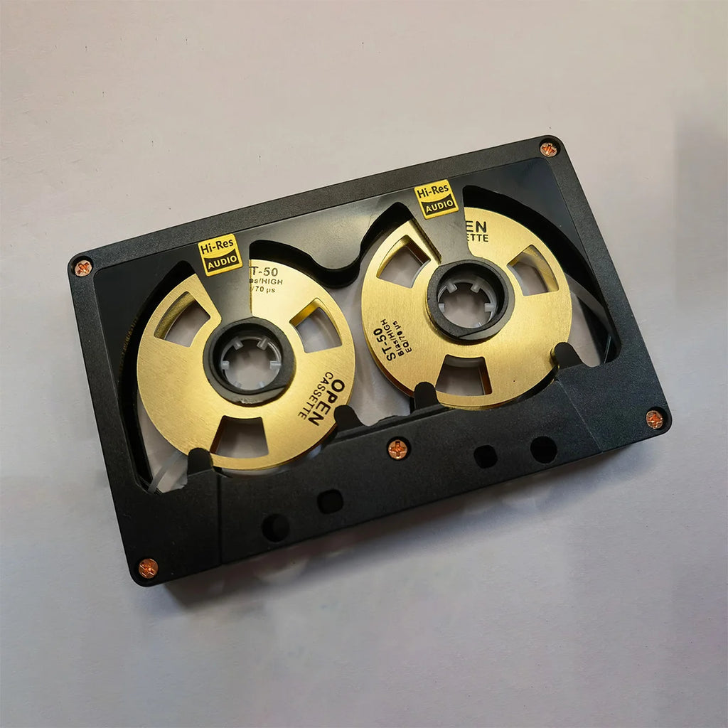 New Audio Cassette Reel to Reel Cassette 50 Minute Blank Tape Double Sided Metal Reel Hollow Case Self-made High Quality Design