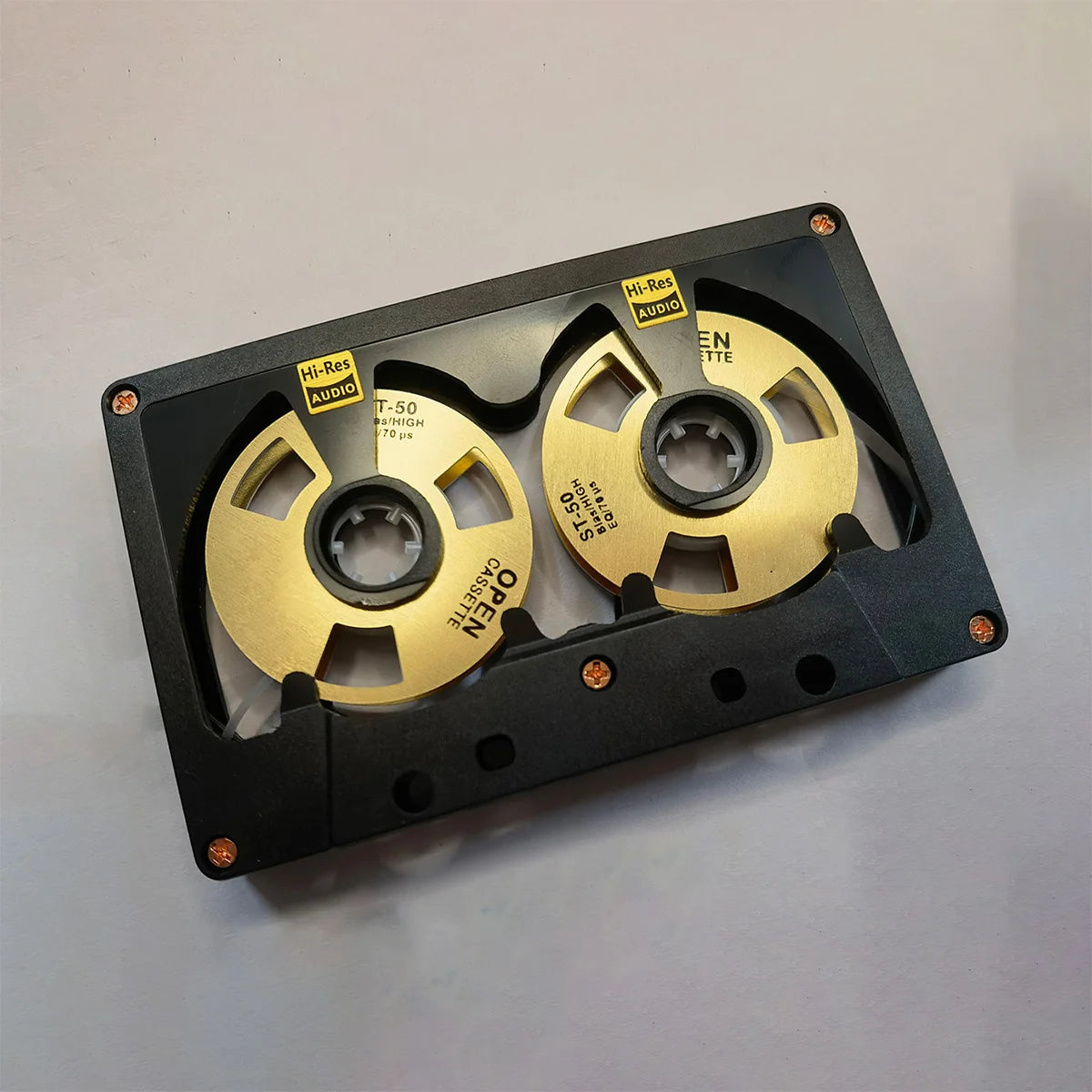 New Audio Cassette Reel to Reel Cassette 50 Minute Blank Tape Double Sided Metal Reel Hollow Case Self-made High Quality Design