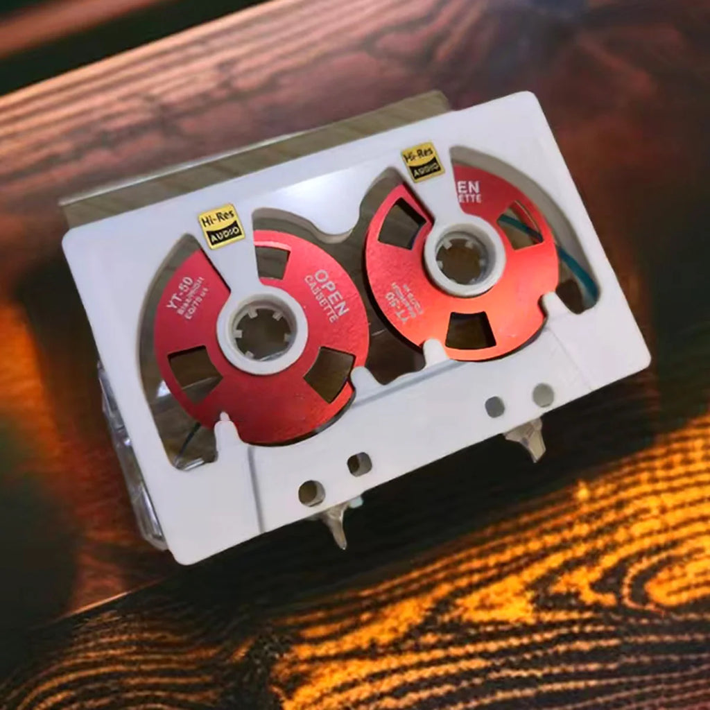 New Audio Cassette Reel to Reel Cassette 50 Minute Blank Tape Double Sided Metal Reel Hollow Case Self-made High Quality Design