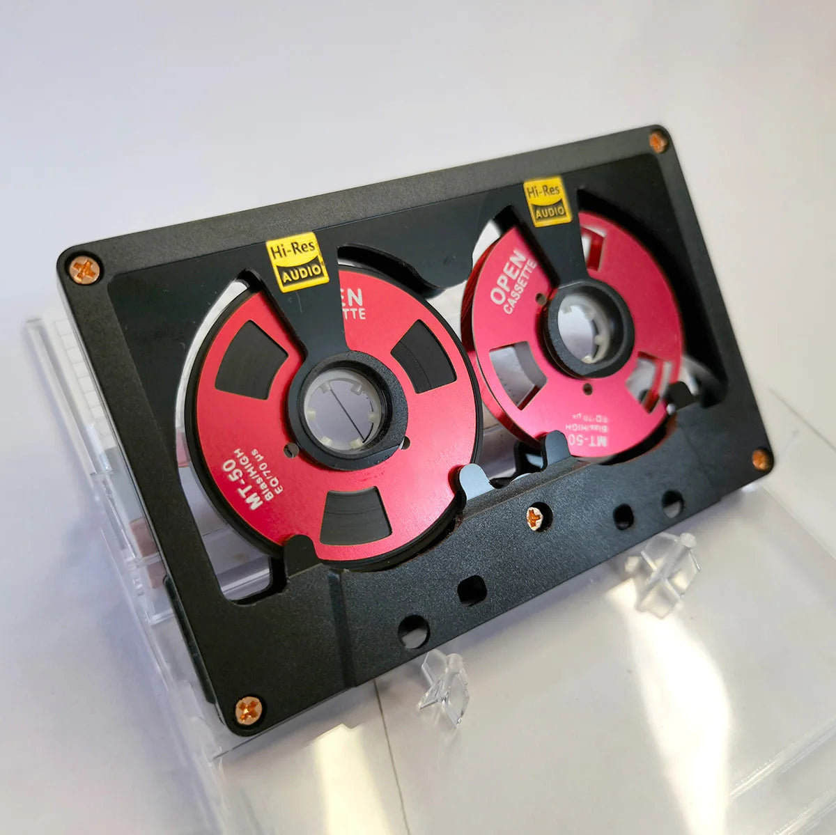 New Audio Cassette Reel to Reel Cassette 50 Minute Blank Tape Double Sided Metal Reel Hollow Case Self-made High Quality Design