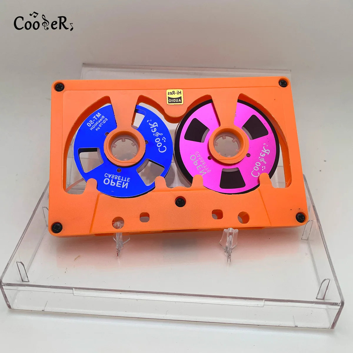 New Audio Cassette Reel to Reel Cassette 50 Minute Blank Tape Double Sided Metal Reel Hollow Case Self-made High Quality Design