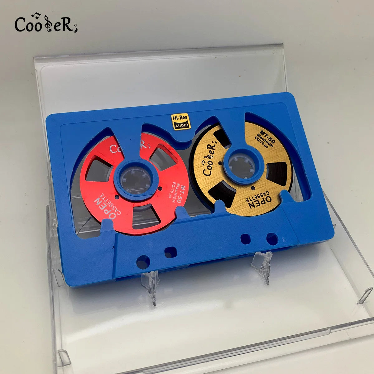 New Audio Cassette Reel to Reel Cassette 50 Minute Blank Tape Double Sided Metal Reel Hollow Case Self-made High Quality Design