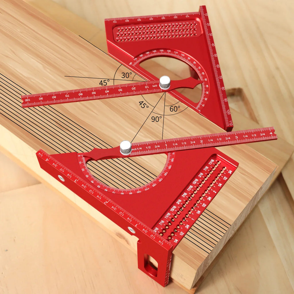 3D Adjustable Carpentry Square Protractor With 180 Degree Quick Markin ...