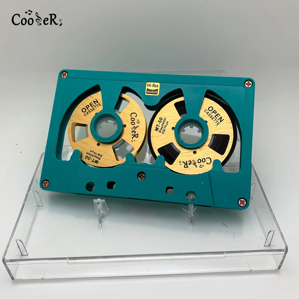 New Audio Cassette Reel to Reel Cassette 50 Minute Blank Tape Double Sided Metal Reel Hollow Case Self-made High Quality Design