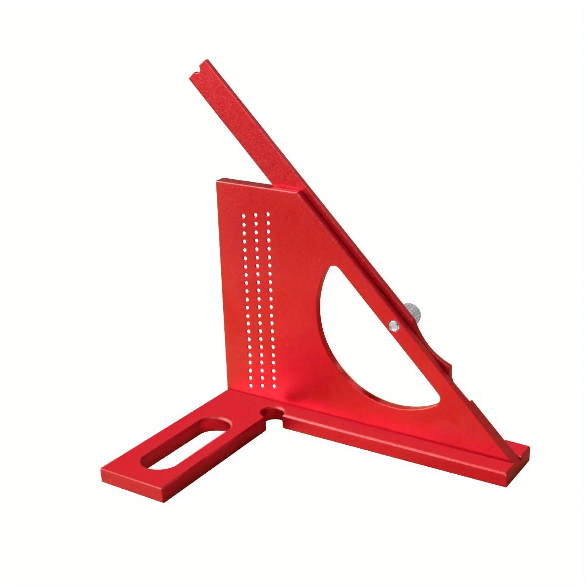 3D Adjustable Carpentry Square Protractor With 180 Degree Quick Marking Guide - Aluminum Alloy Half-Circle Set Scribing Ruler