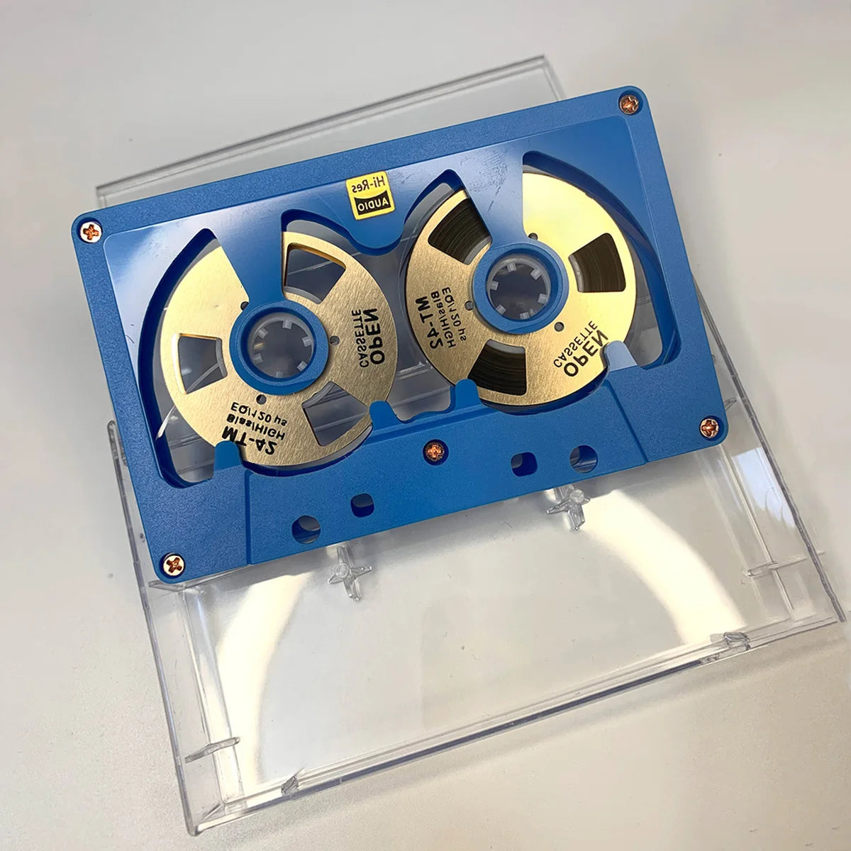 New Audio Cassette Reel to Reel Cassette 50 Minute Blank Tape Double Sided Metal Reel Hollow Case Self-made High Quality Design
