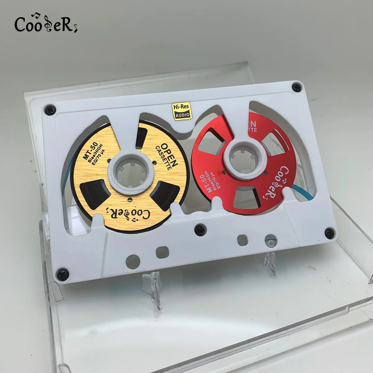 New Audio Cassette Reel to Reel Cassette 50 Minute Blank Tape Double Sided Metal Reel Hollow Case Self-made High Quality Design