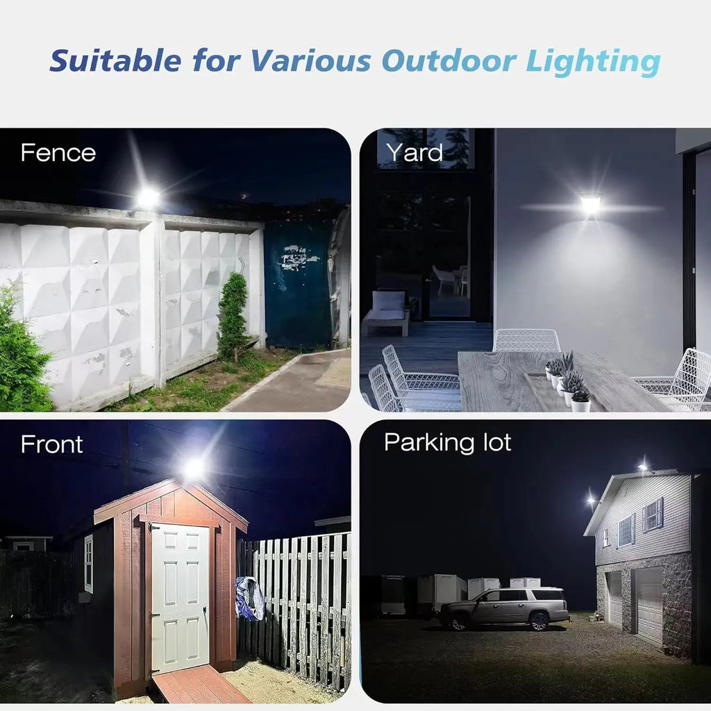100000LM Solar Light Commercial LED Outdoor Dusk To Dawn Solar Street Light Road Area Lamp Waterproof Backyard Security Lighting
