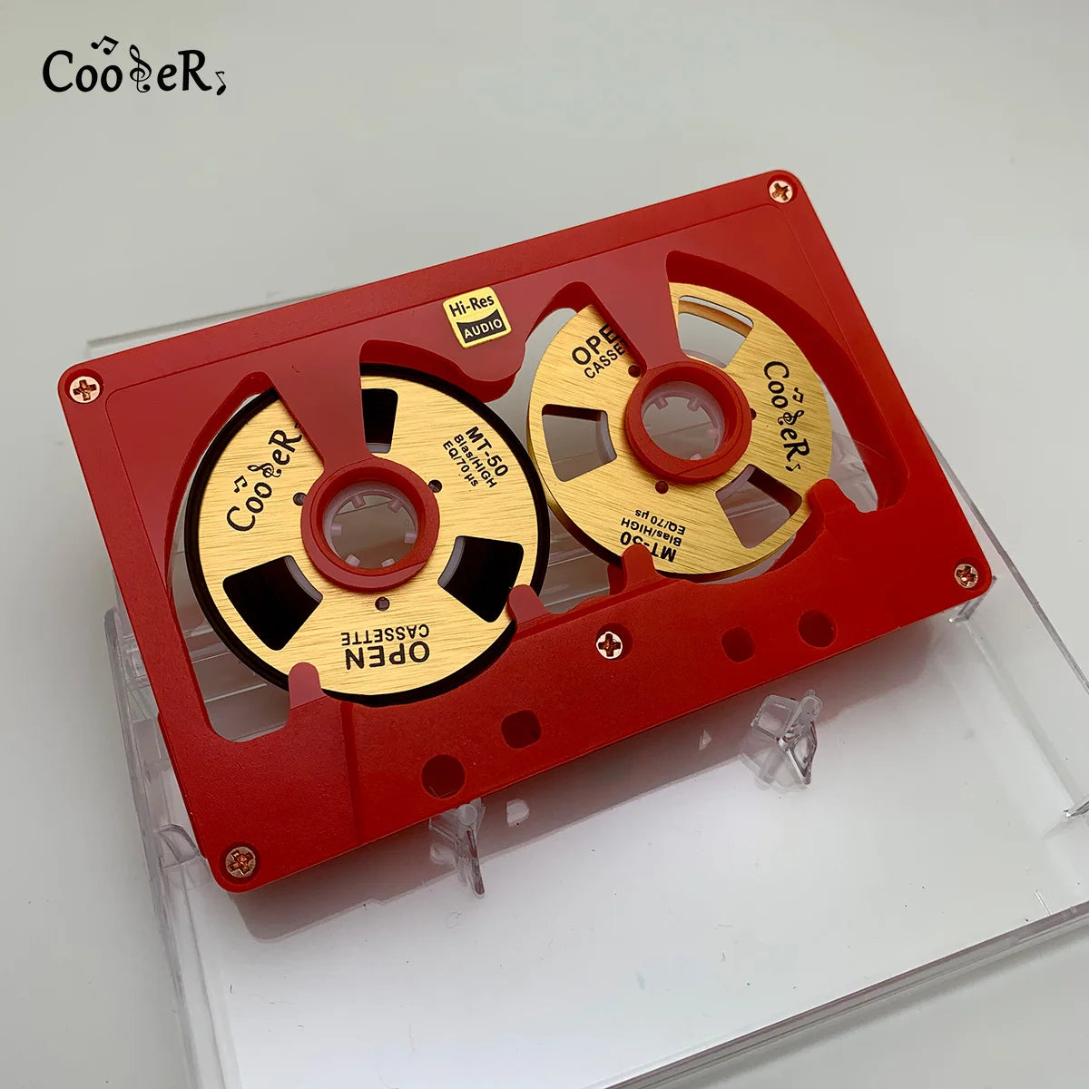 New Audio Cassette Reel to Reel Cassette 50 Minute Blank Tape Double Sided Metal Reel Hollow Case Self-made High Quality Design