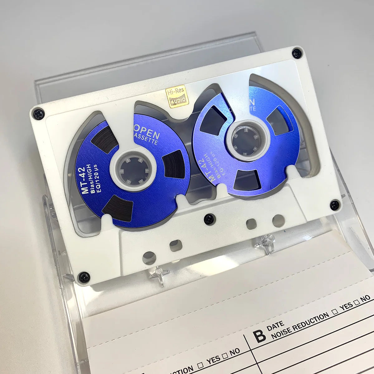 New Audio Cassette Reel to Reel Cassette 50 Minute Blank Tape Double Sided Metal Reel Hollow Case Self-made High Quality Design