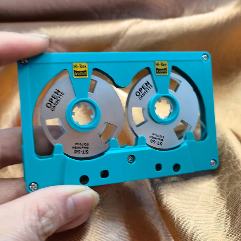 New Audio Cassette Reel to Reel Cassette 50 Minute Blank Tape Double Sided Metal Reel Hollow Case Self-made High Quality Design