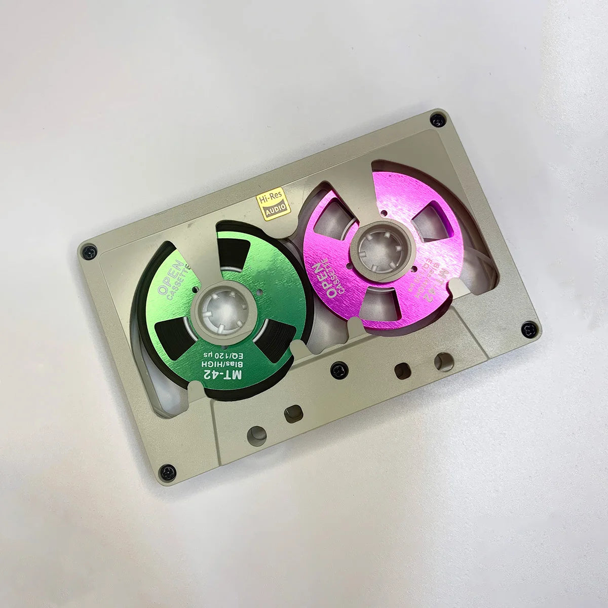 New Audio Cassette Reel to Reel Cassette 50 Minute Blank Tape Double Sided Metal Reel Hollow Case Self-made High Quality Design