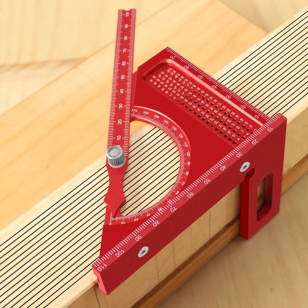 3D Adjustable Carpentry Square Protractor With 180 Degree Quick Markin ...