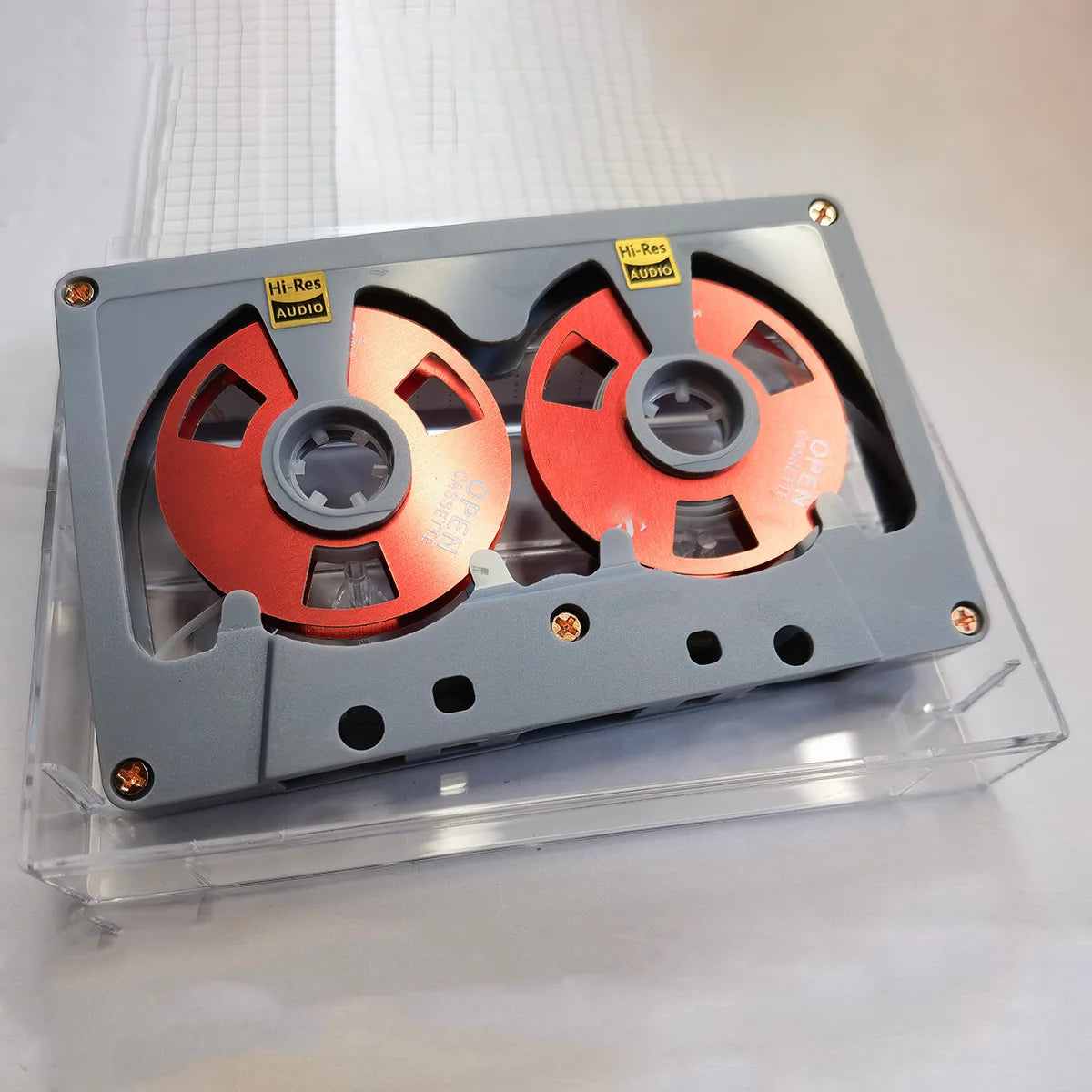 New Audio Cassette Reel to Reel Cassette 50 Minute Blank Tape Double Sided Metal Reel Hollow Case Self-made High Quality Design