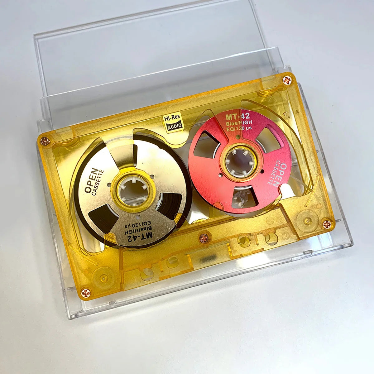 New Audio Cassette Reel to Reel Cassette 50 Minute Blank Tape Double Sided Metal Reel Hollow Case Self-made High Quality Design