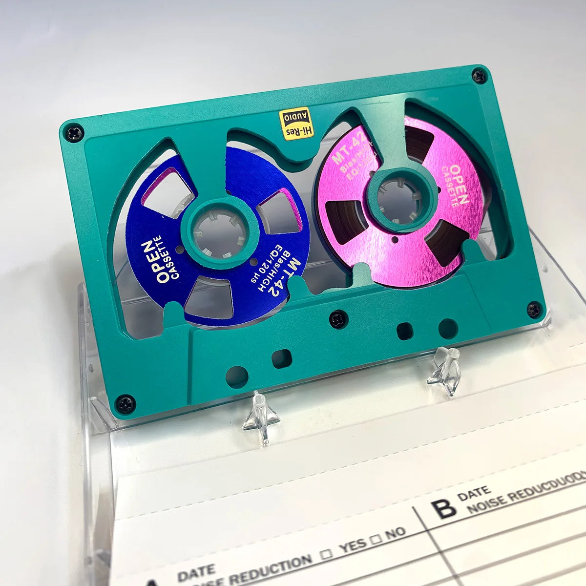 New Audio Cassette Reel to Reel Cassette 50 Minute Blank Tape Double Sided Metal Reel Hollow Case Self-made High Quality Design