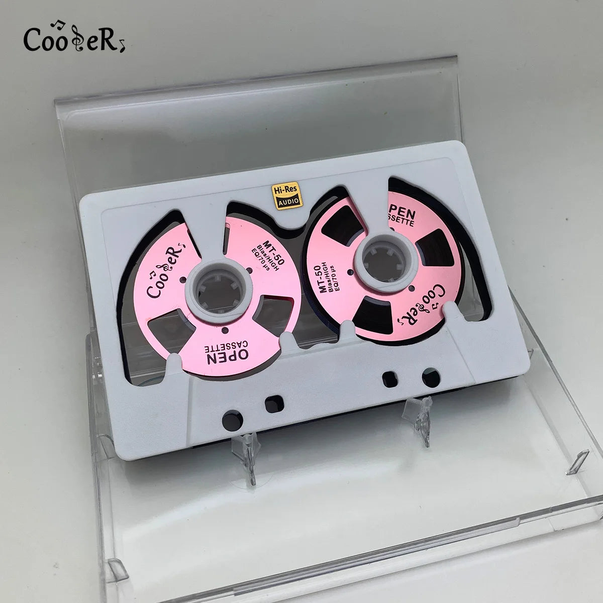 New Audio Cassette Reel to Reel Cassette 50 Minute Blank Tape Double Sided Metal Reel Hollow Case Self-made High Quality Design