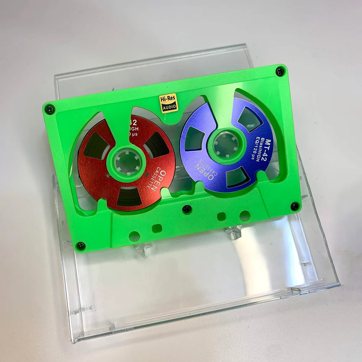New Audio Cassette Reel to Reel Cassette 50 Minute Blank Tape Double Sided Metal Reel Hollow Case Self-made High Quality Design