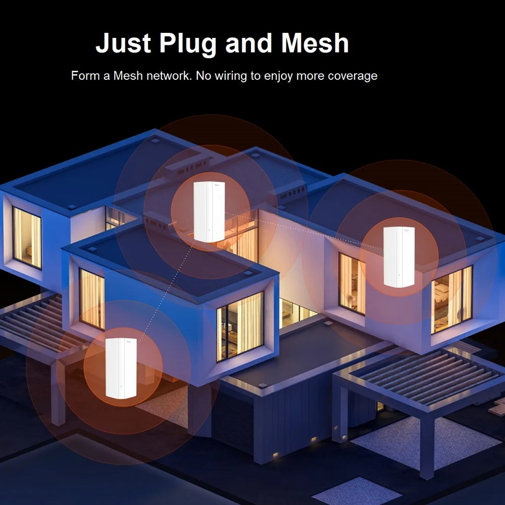 Tenda AX3000 WiFi6 Mesh System EX/MX12 Wireless Router Wi-Fi6 Mesh WiFi Router up to 7000 sq.ft. Wifi range extender WIFI 6 Mesh