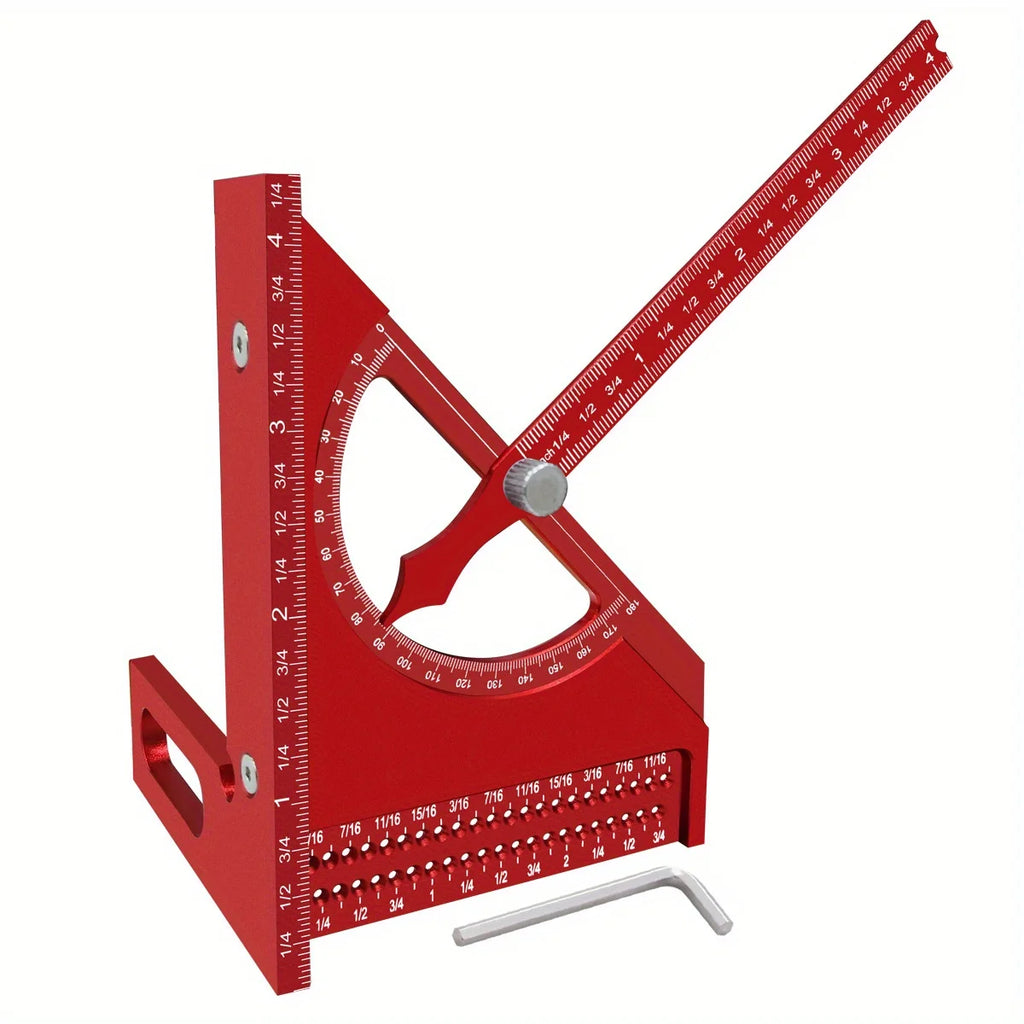 3D Adjustable Carpentry Square Protractor With 180 Degree Quick Markin ...